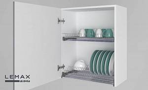 Сушка для посуды двухуровневая в шкаф 900 мм металл, VAR 900 фото на сайте Сантехбум